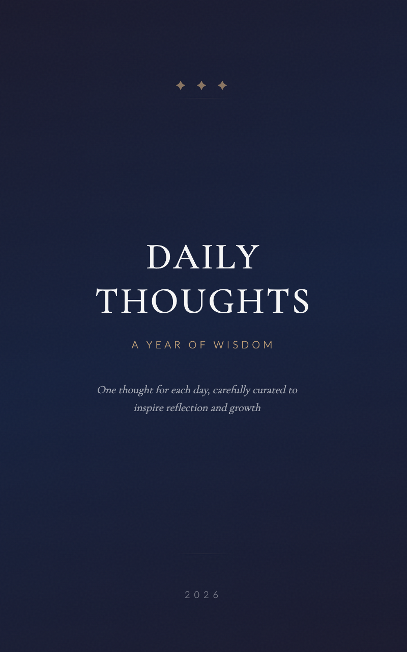 Daily Thought 2026 Book Cover
